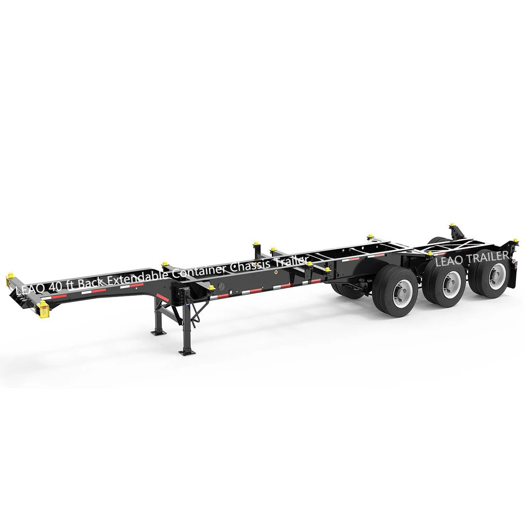2022 The Most Popular Low Chassis Container 20/40 ft Combo Tandem container chassis Extendable Intermodal Chassis Trailer