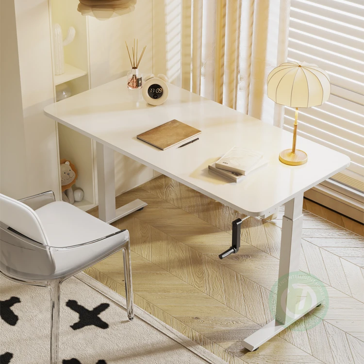 Ergonomic Metal Study Living Room Assemble Working Stations Wood Table Sit To Stand Computer Adjustable Height Office Desks