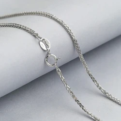 wholesale 0.8mm 1.0mm 1.3mm solid silver rope chain for man sterling silver rope chain for unisex