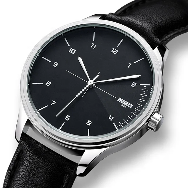 Low MOQ Yazole 502 Мужские кварцевые часы Montre в простом стиле по низкой цене