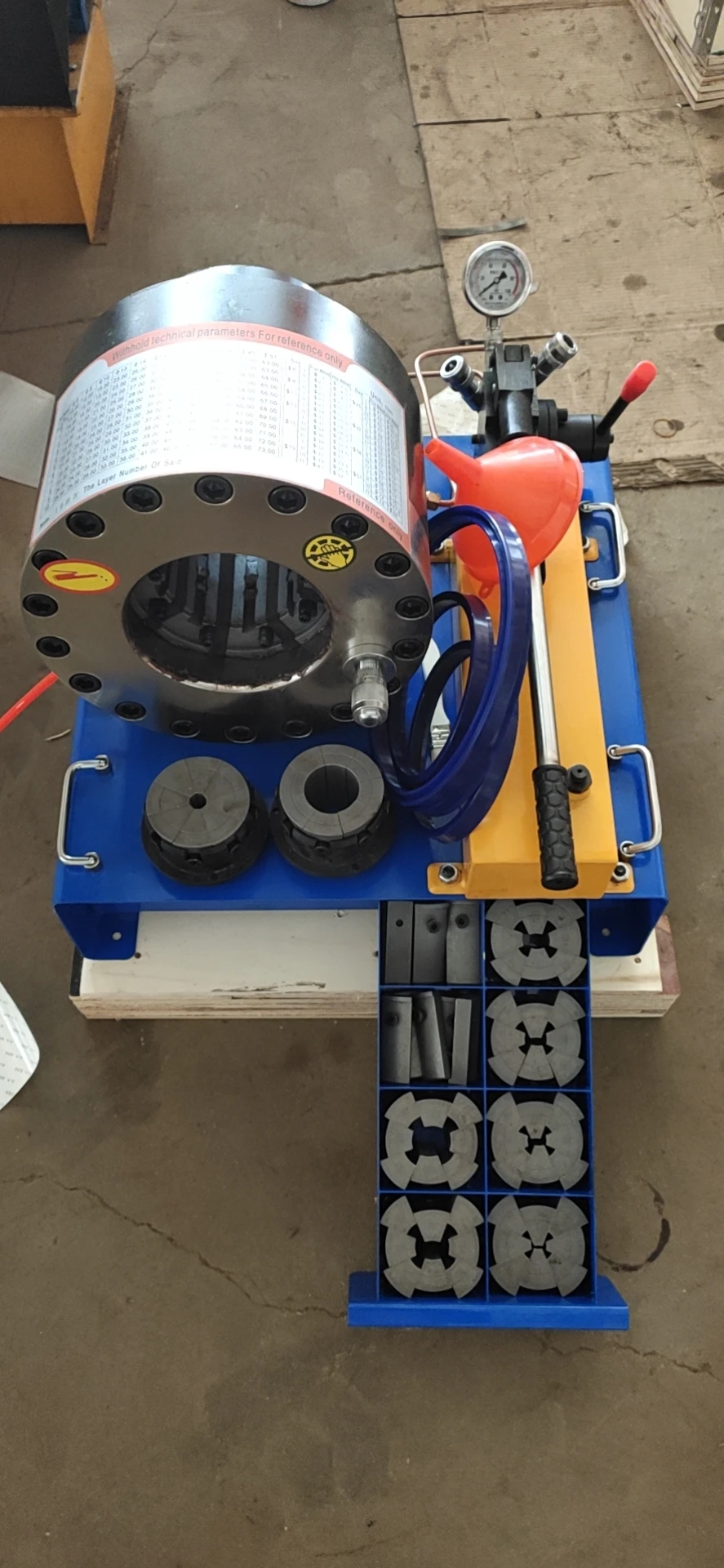 Press For Hydraulic Hoses Used Best Quality Portable Manual Hydraulic Hose Crimping Machine