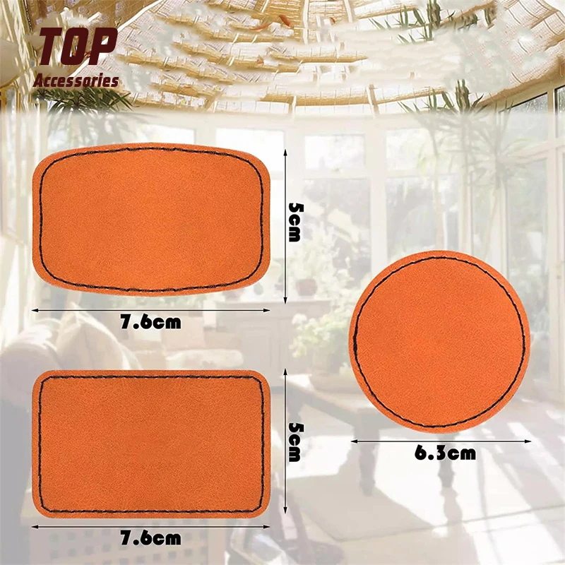 Customizable PU Leather Patches Personalized Blank Jeans Garment Leather Patches Laser Use Embossed Printed Accessories