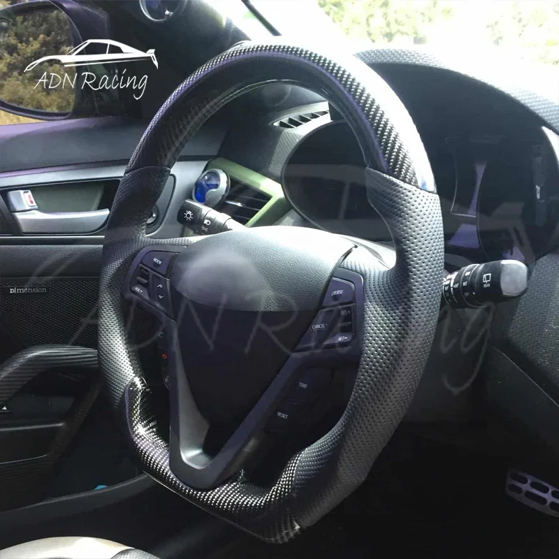 Carbon Fiber Sports Steering Wheel For HYUNDAI Veloster Turbo 2012-2017