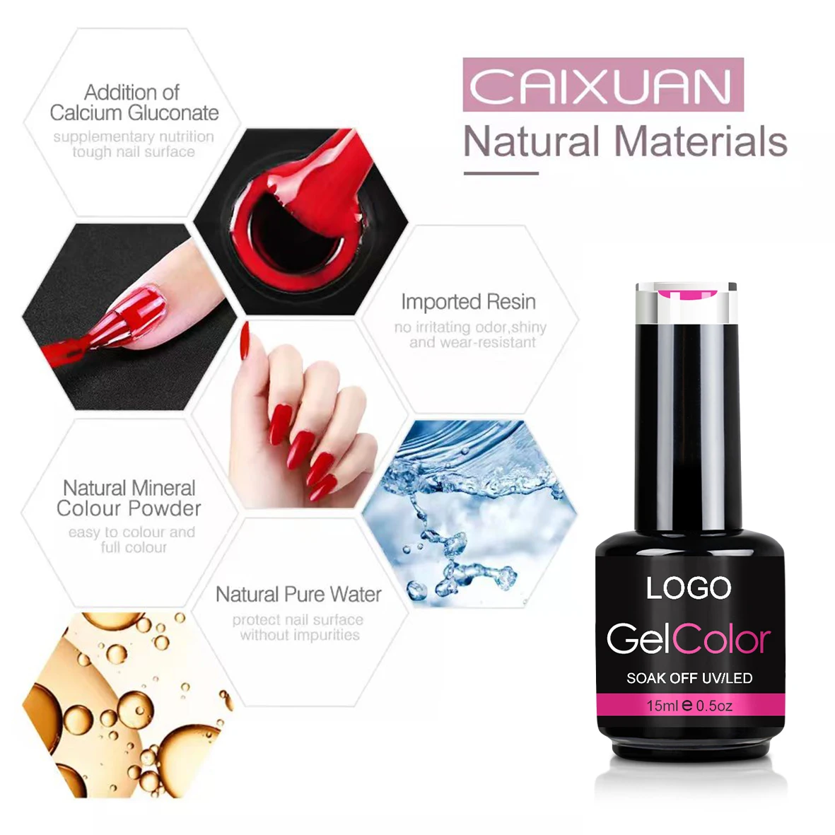 CaiXuan 3000 Colors Bottle Nail Gel Polish  Products Salon Cosmetics Uv Gel Polish Free Samples