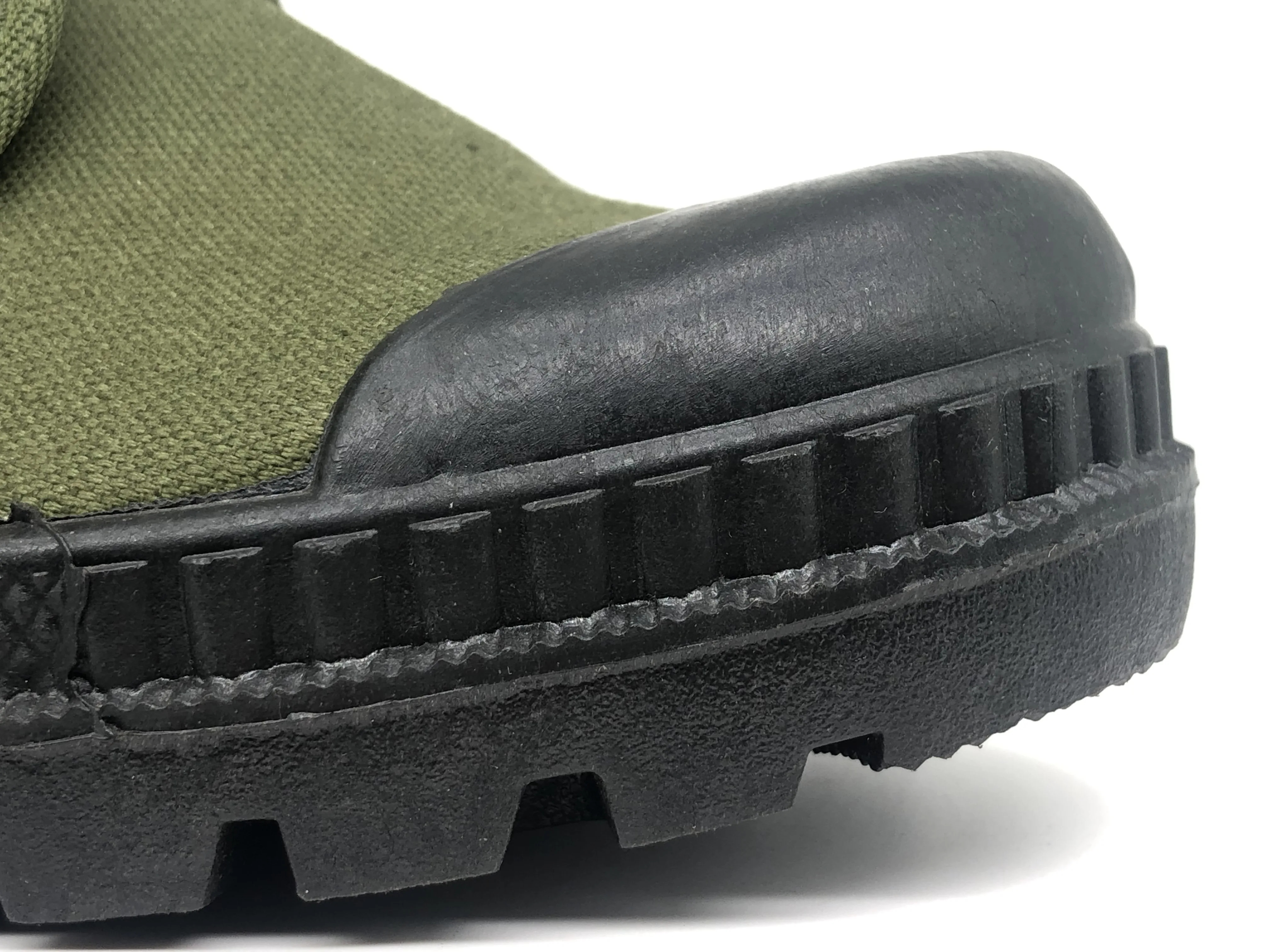 Fashion Black canvas safety work Injection boots