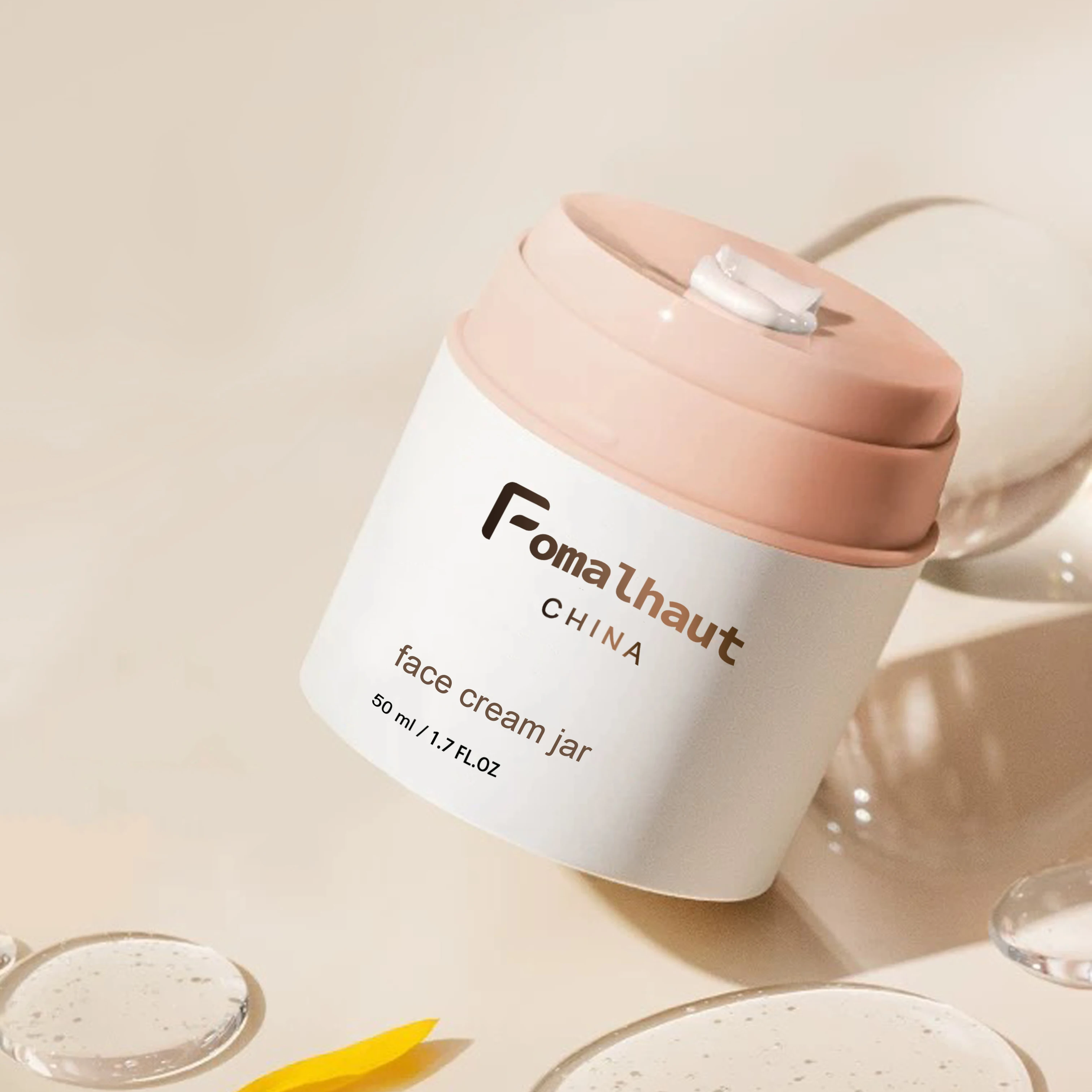 Fomalhaut PP PCR hot selling customized eco friendly refillable cream airless pump jar luxury cosmetic jar