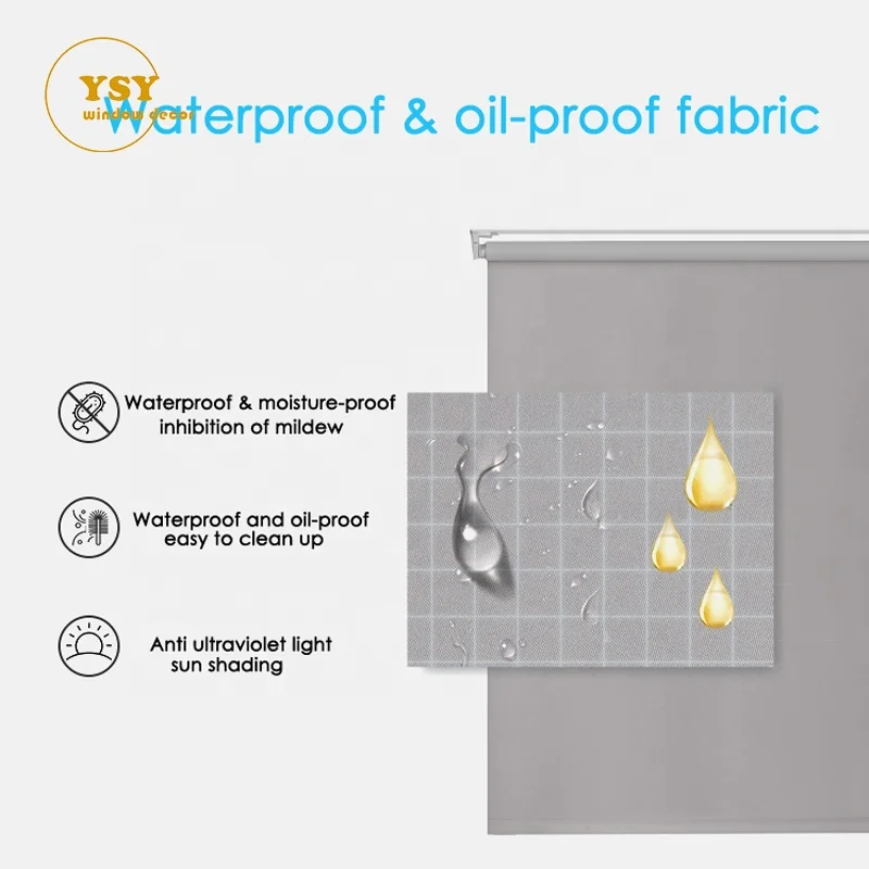 Battery Power Google Wifi Tuya Waterproof Cordless Blacking Smart Motorized Roller Shades Blinds