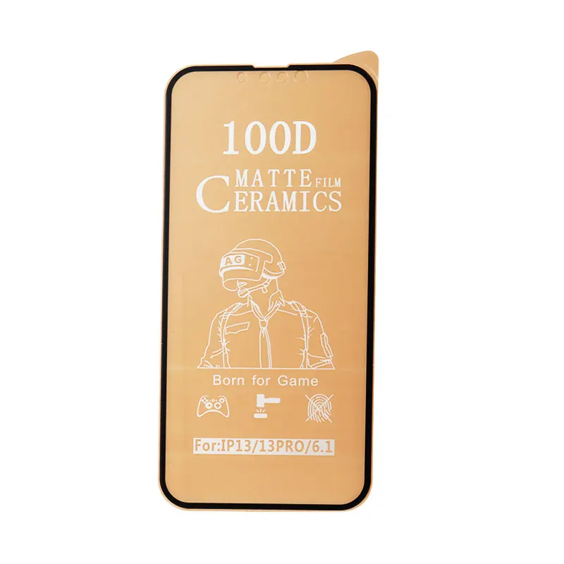 Factory Price 100D Ceramics High Definition Protector matte Full Glue Screen Film for IPhone 13 12 11 Pro Max Mini SE  Xs Xr