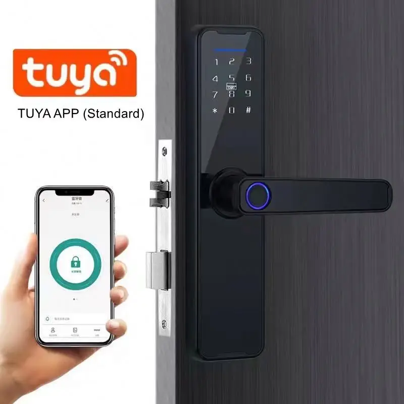 China Products digital app lock apartment smart door lock electronic key door lock