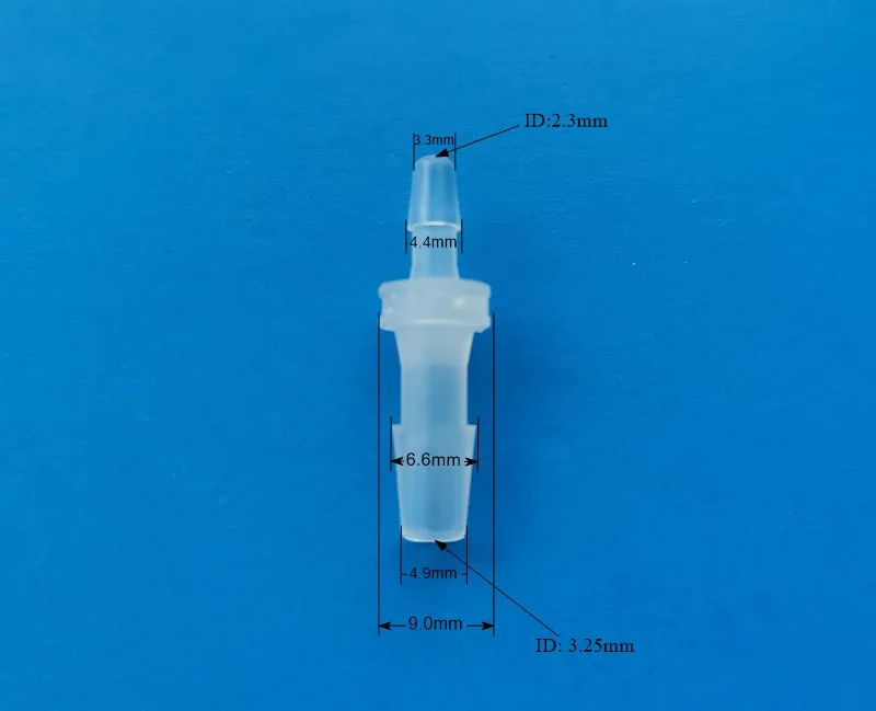 Plastic barbed straight reducing tubing connector hose reducer joiner joint with barb end