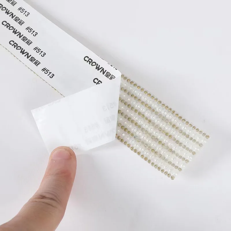 Wholesale 30mm 10mm wide crystal inlaid ribbon sticker banding trim self adhesive rhinestone and pearl strips for crafts