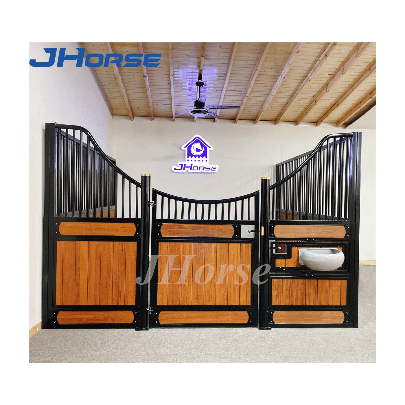 Hot Sell Bamboo Horse Equipment Stables Doors Box Front Panels Equine  Horse Stalls Panels
