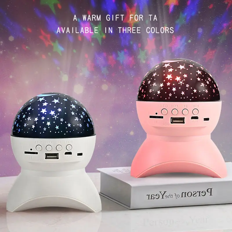 New Arrivals Led Star Master Romantic Gift Cosmos Star Projector Starry Night Light Lamp Wireless Speaker For Christmas