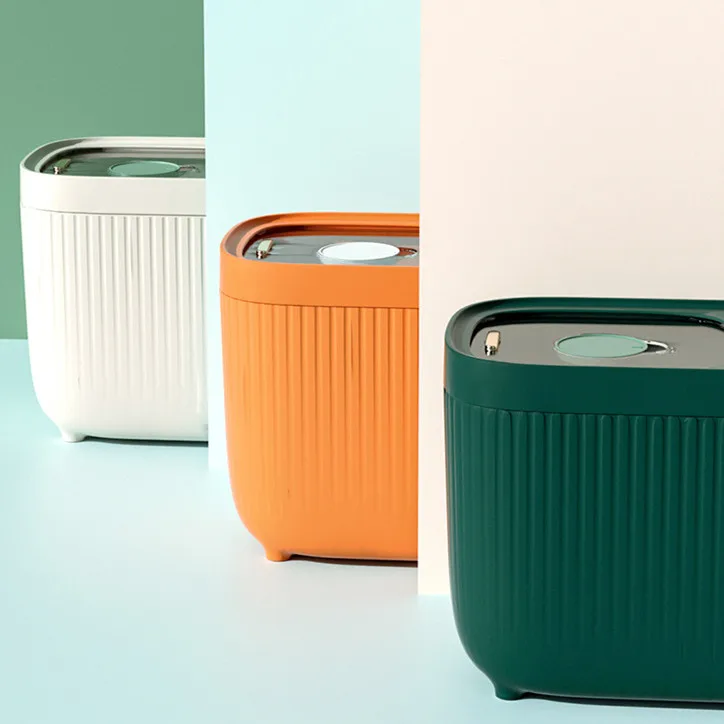 foldable rice container bucket 10kg small wooden rotating rice grain bucket classification rotating antique wooden rice bucket