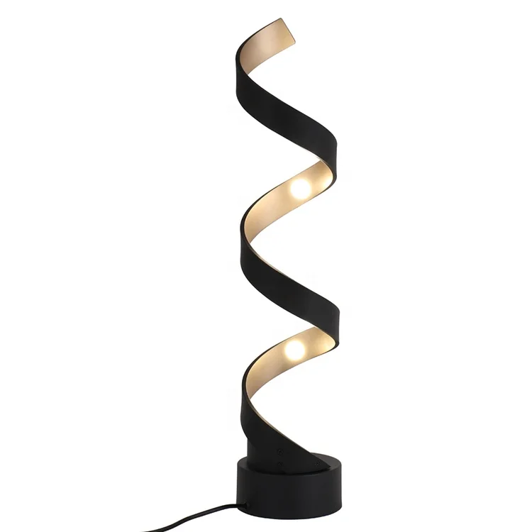 
Artpad Creative Art Personality Modern Decoration Spiral Shape Led Table Lamp Bedside Lamp For Bedroom Living Room 