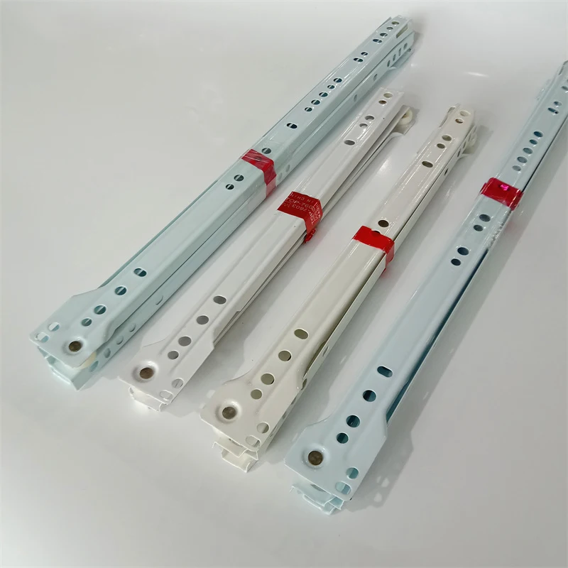 Fgv Type Powder Coated Roller Slide With Nylon Wheel Furniture Hardware Kitchen Cabinet