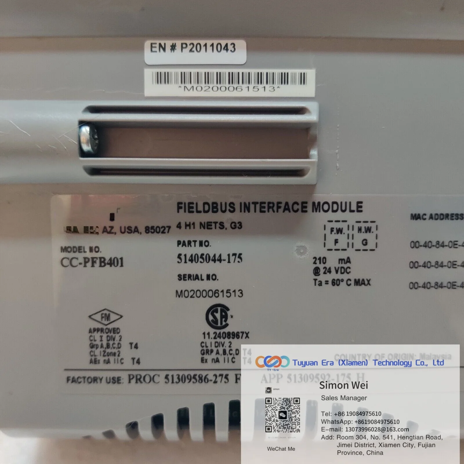 New and original CC-PFB401 FIELDBUS INTERFACE MODULE NEW Best price