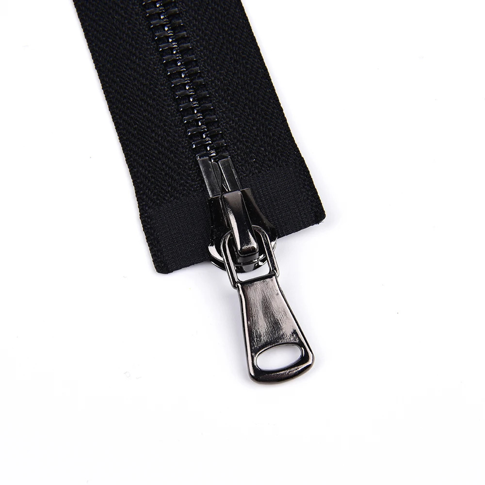 Best Selling Products Custom Jeans Zip Bags Jacket Coat Customized Open End Two Ways Autolock Thumb Puller Black Nickel Zipper