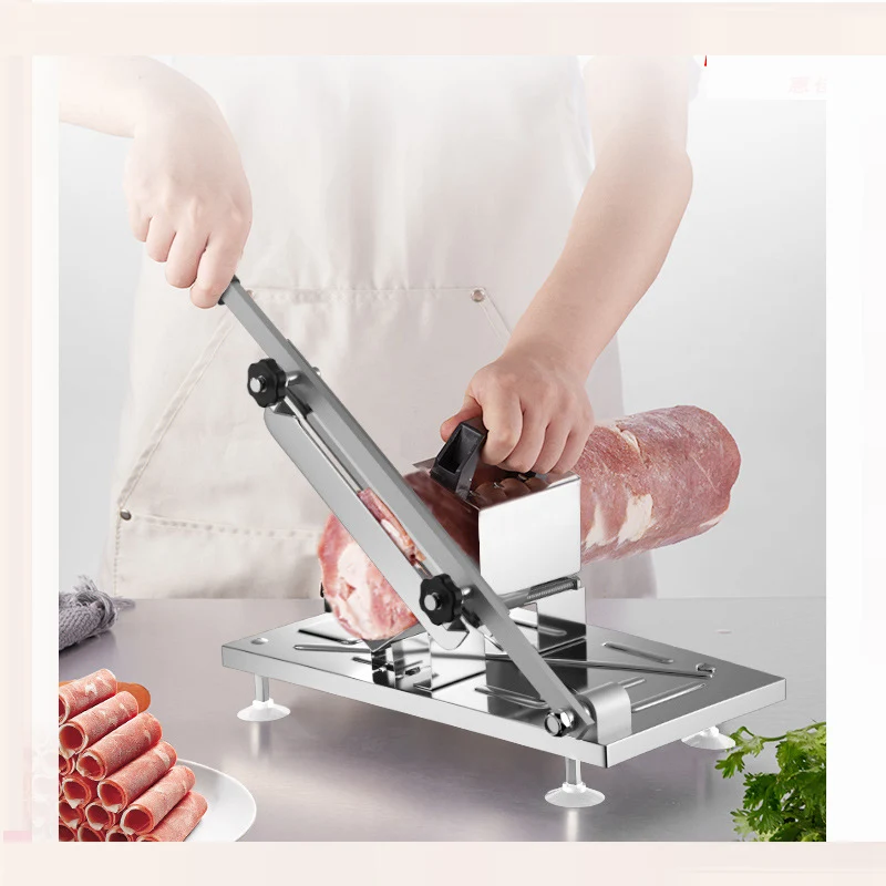 Hot Selling Vegetable Shredder Machine Factory Outlets lamb Cutter Stainless Steel Manual Meat Slicer