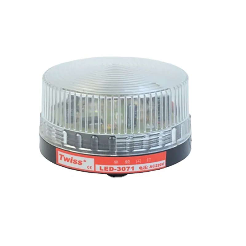 Led traffic warning light strobe warning light 3w buzzer 24v Flashing warning light