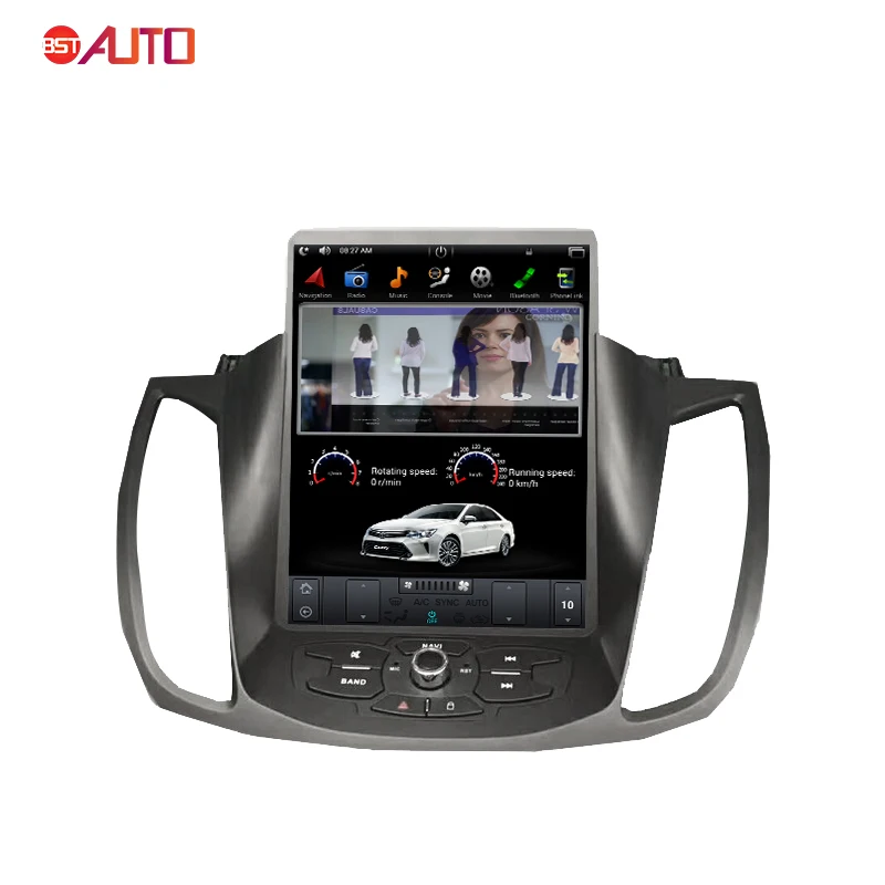 12.1 inch Vertical Touch Screen Android Car DVD Video Player For FORD KUGA / Escape 2013-2015 Car Radio