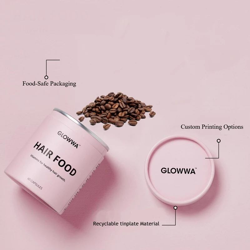 500ml double sealed  screw lid tin tea box pink packaging coffeen bean tin canister  tea tins for loose tea custom logo