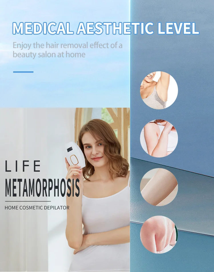 Best Sell laser machine to remove hair brown laser home body IPL hair removal ice cooling woman hair removal with screen display