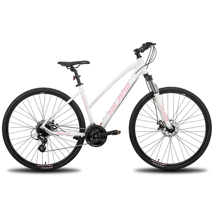 JOYKIE wholesale 700c suspension fork hybrid bike aluminum alloy city bike bicycle for womens