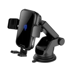 2020 новый дизайн автомобильный зажим держатель 10 Вт Беспроводное зарядное устройство для телефона с сертификатом Qi