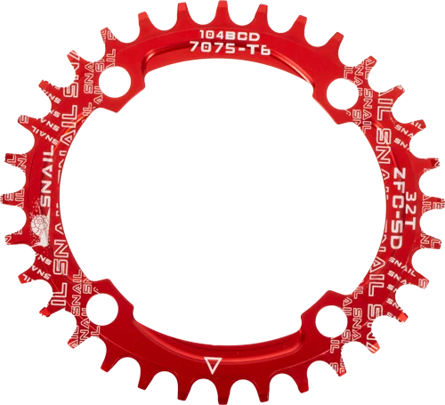 104BCD Round Narrow Wide Chainring  Mountain Bicycle 32T-38T Crankset