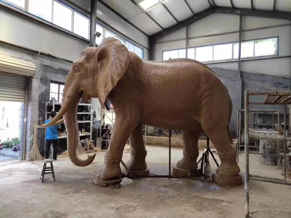 Outdoor customized garden bronze elephant statue sculpture