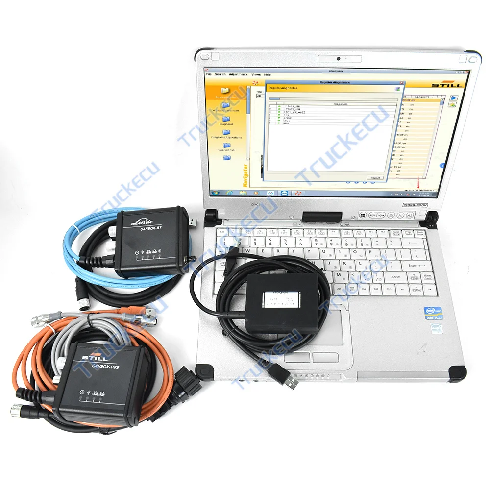 CF C2 Laptop Forklift Truck Diagnostic tool for LINDE BT pathfinder Jungheinrich Judit Incado Box original Still Canbox -steds