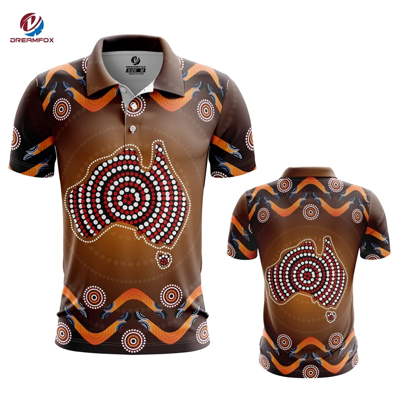 High quality australian kangaroo dot painting t shirt for women/men, full sublimation t-shirt design wholesale tshirt printing