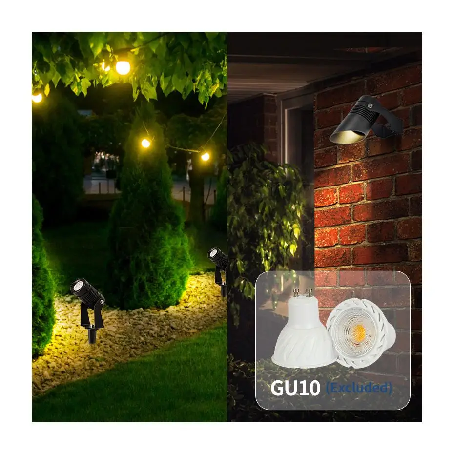 10W IP65 Waterproof LED Projector Light Spot Garden Lights for Landscape Lighting and Decoration Aluminum Spotlight