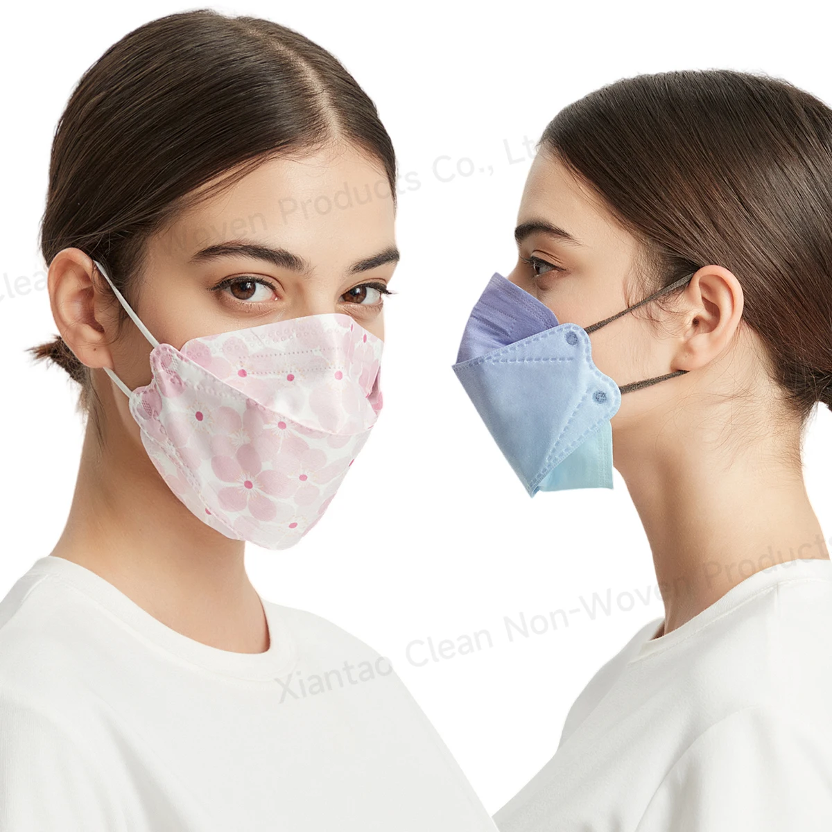 Adult Kids Kf94 Mask 3D Korean mask KF94 4-Layer civilian safety disposable willow-shaped dust cover face mask