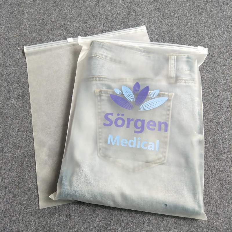 custom printed matte frosted ziplock bags eva zip lock bags for clothes