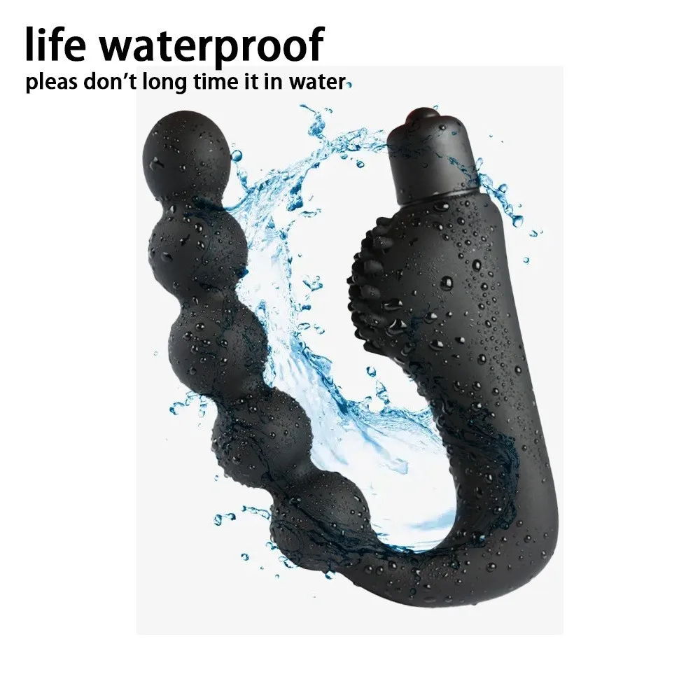 Female Masturbation Device Vibrating G-spot Anal Plug Vibrator Male Prostate Massager Anal Butt Plugs Sex Tools Vibrator