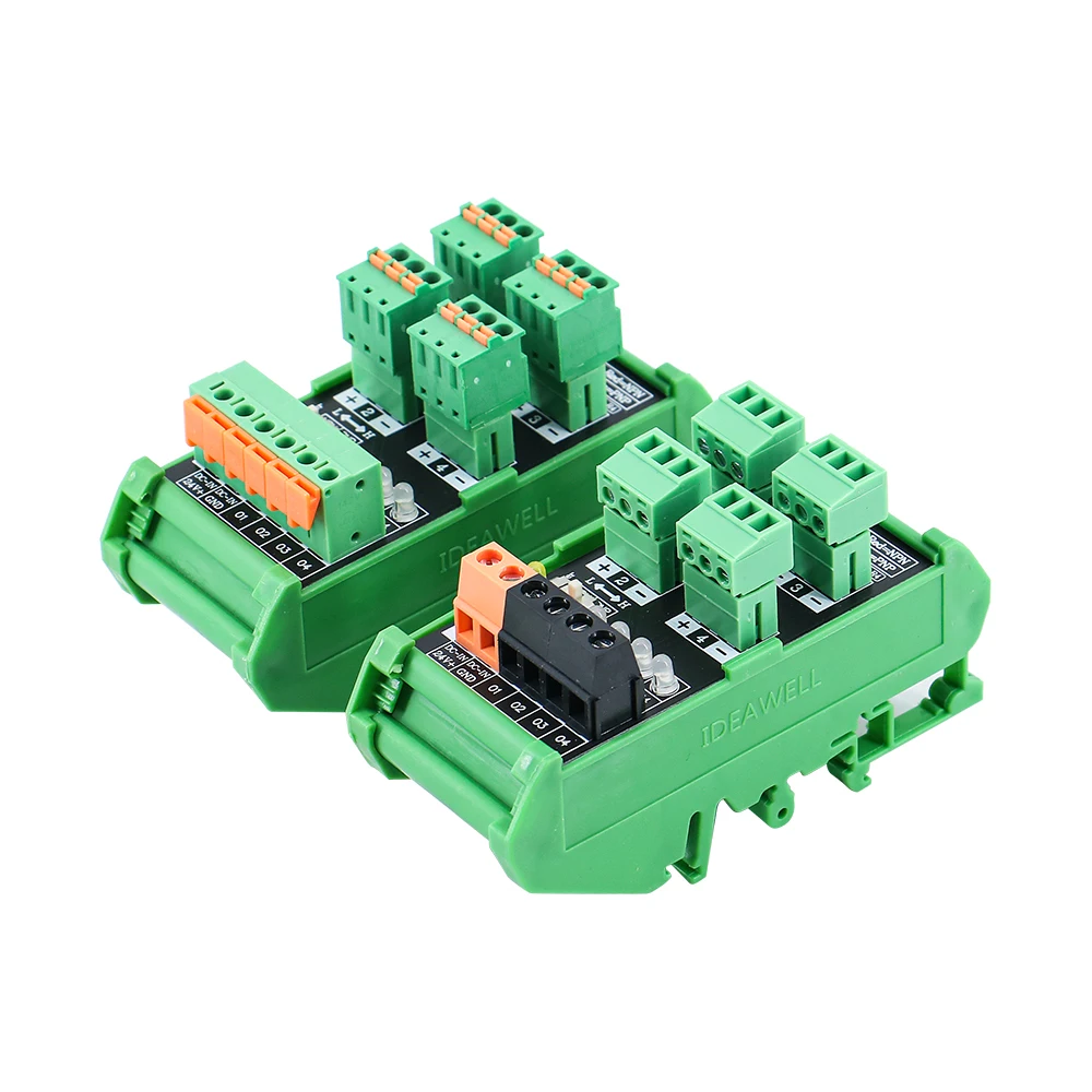 6-channel signal conversion board input spring screw wiring electrical proximity switch sensor terminal block NPN/PNP