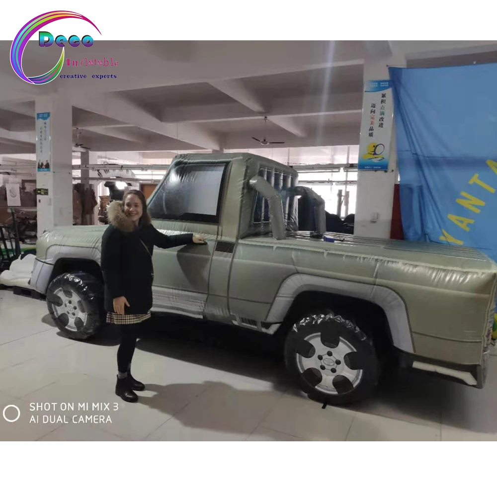 Гигантская наружная реклама надувной трактор jeep