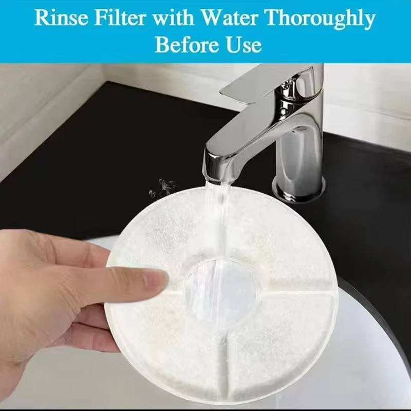 New Design 12 Pcs/Pack Pet Cats Activated Carbon Filter Water Fountain Replacement Automatic Water Fountain Filter