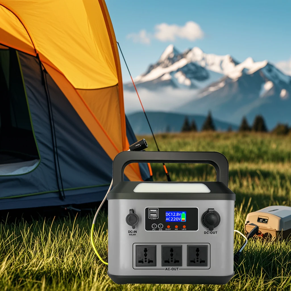 Convenient and easy-to-carry Outdoor Fast Charging Big Capacity Portable Solar Power Station Battery