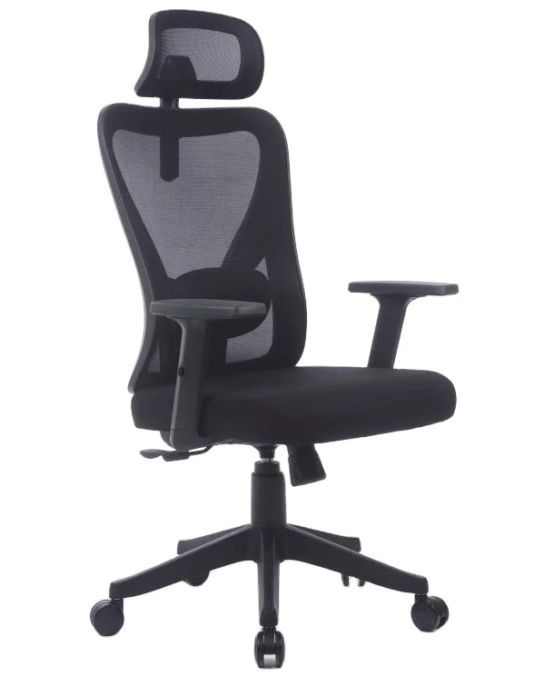Modern Commercial Manager Chairs Lumbar Support Back Swivel Head Ergonomic Arm Rest Mesh Chair With Headrest