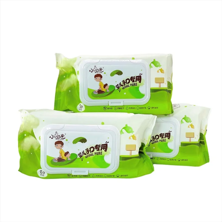 Factory Direct Supply Disposable-Wipes Good quality wholesale cheap price non woven 80 sheets  baby wet wipes in China