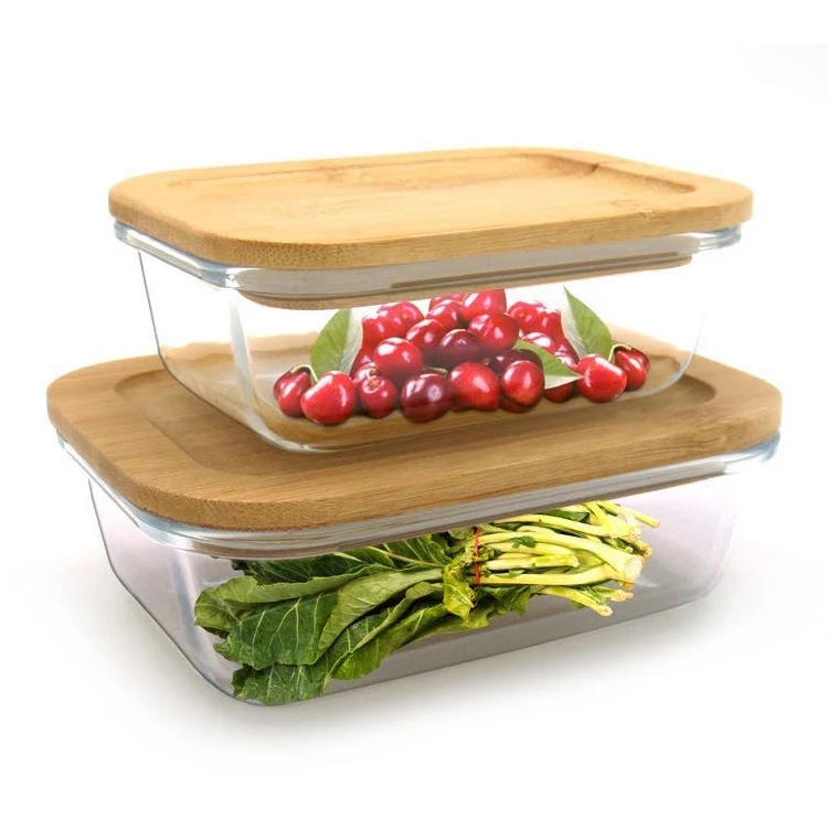 Wholesale Bamboo Fiber Lunch Food Storage Container Custom Square Bamboo Fibre Lunch Box