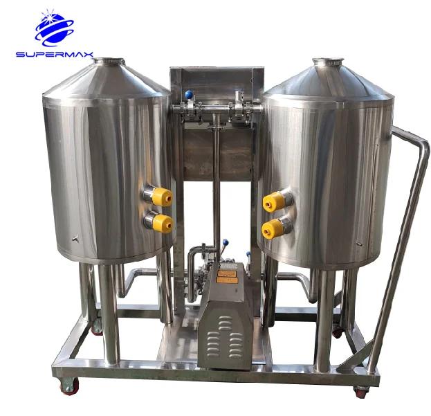 Semi-auto CIP cart washing&cleaning system for beer brewing tank