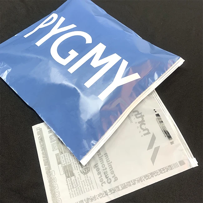 Custom Logo Biodegradable Clothes Zip Bag Cpe Transparent Matte Black Frosted Zipper Bags For Clothing Packaging