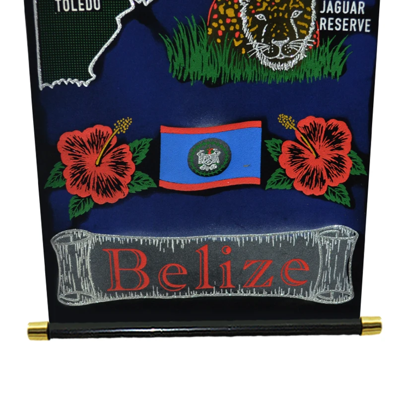 
Belize Wall Hanging Scroll Souvenir 