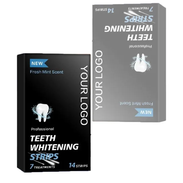 Mint Flavored Teeth Whitening Strip Effective Home Use Tooth Cleaning and Whitening Strip