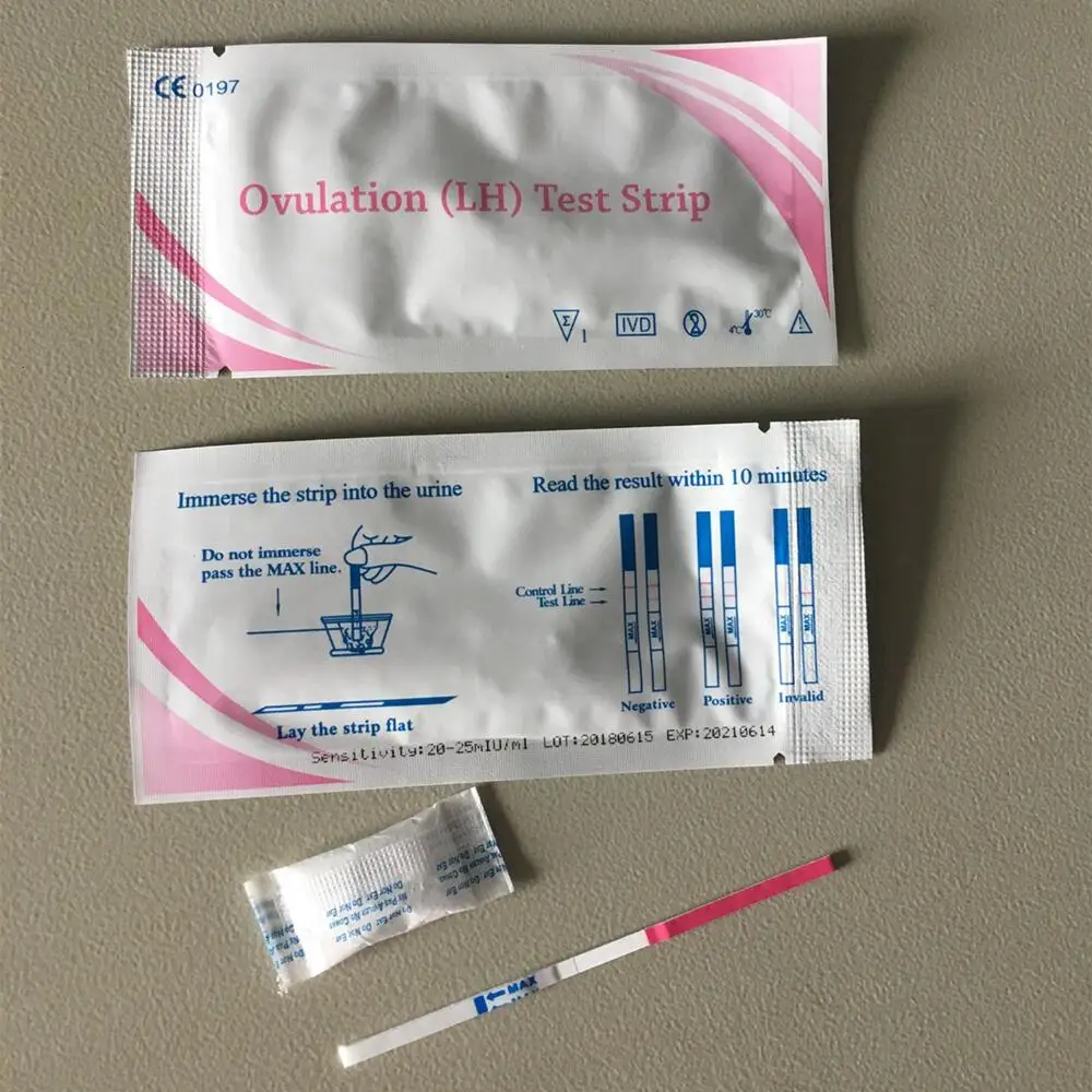 Hot Selling Testing Ovulation Predictor Fertility Test Kit LH Ovulation Test Strip