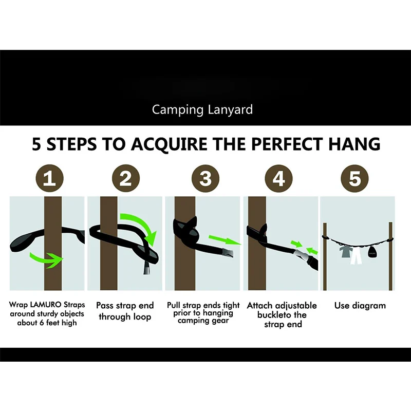 Camping is stored with 19 independent ring for hanging camping equipment equipment and supplies | including mountaineering hook